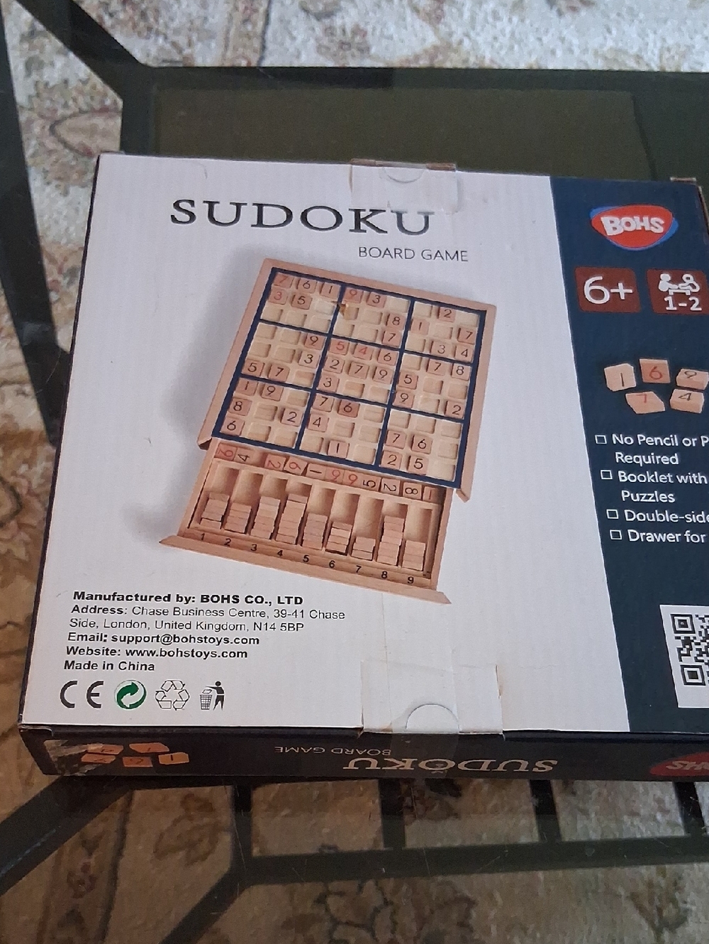 WOODEN SUDOKU BOARD GAME